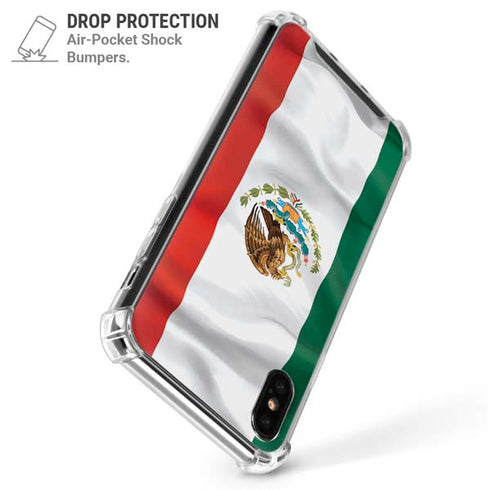 Mexico Flag iPhone XS Max Clear Case